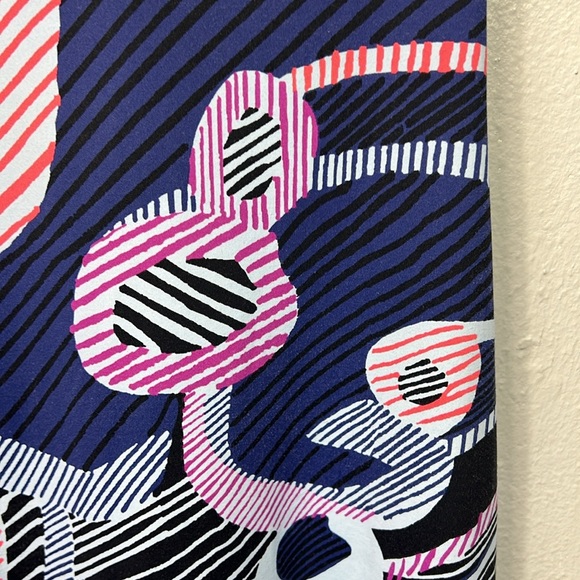 Title Nine Cap Sleeve Geometric Stripe Print Knee Length V-Neck Dress Medium - Picture 10 of 10